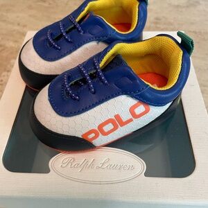 Ralph Lauren Kids Blue and White Shoes